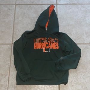Miami Hurricanes (UM) Canes hoodie boys size large